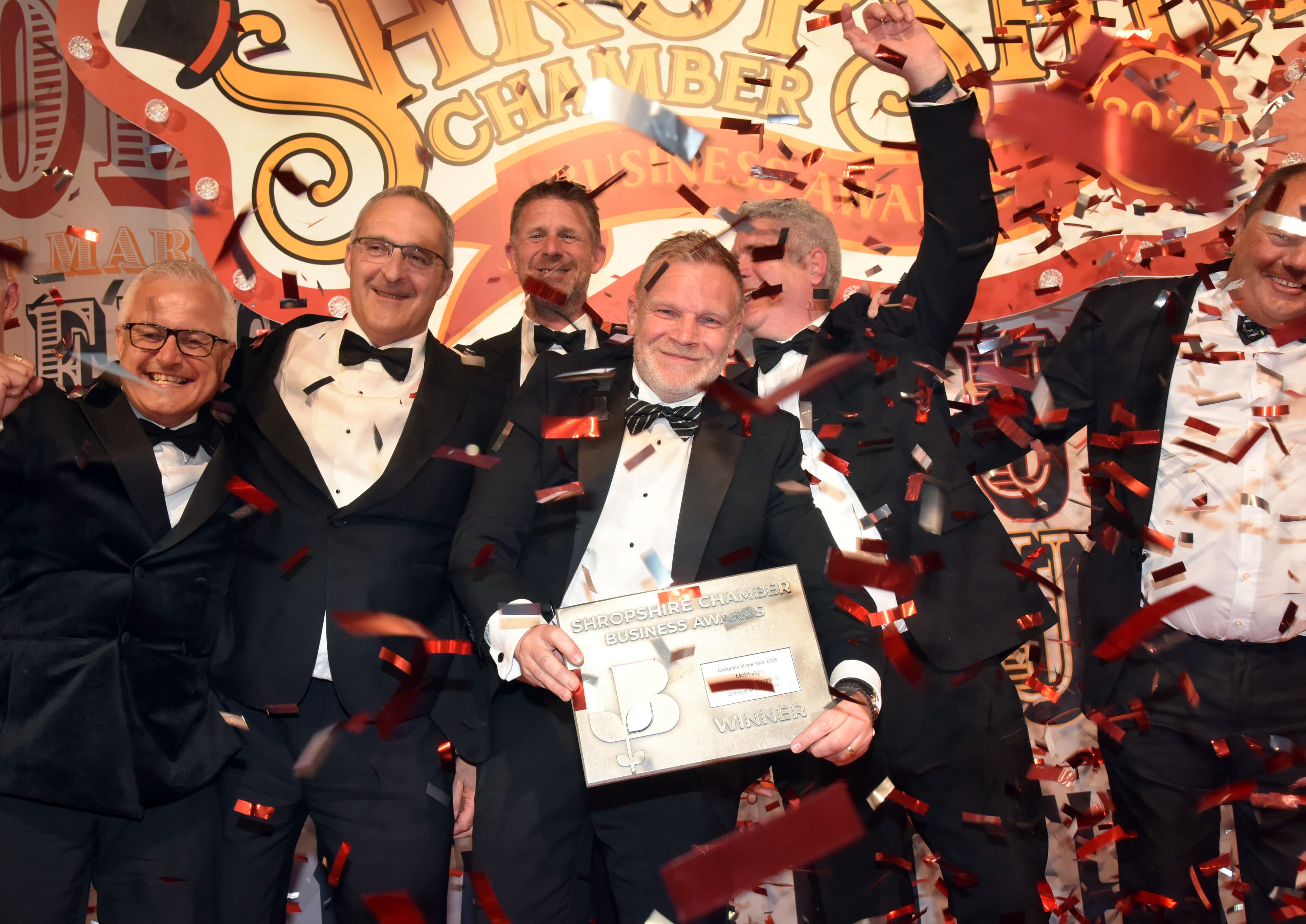 McPhillips celebrate their 2025 Company of the Year award win